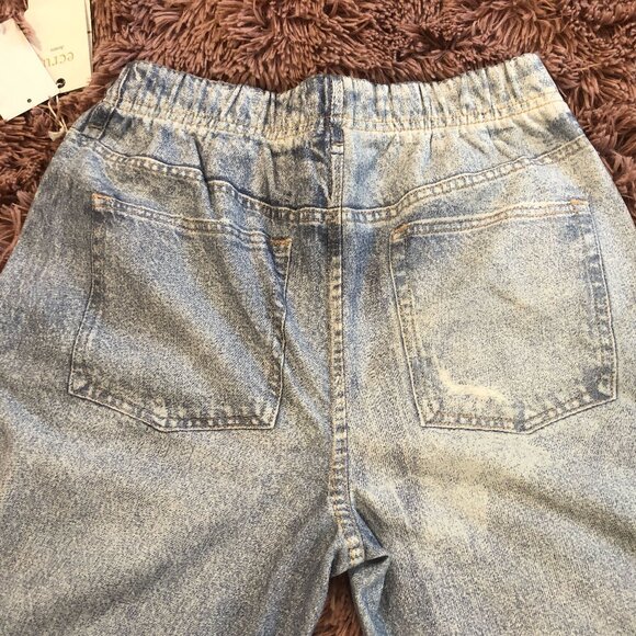 NWT*ECRU FAUX LASER PRINT JOGGER SWEATPANT*SM*LIKE RAG BONE MIRAMAR*ENDS SUNDAY - Picture 14 of 16